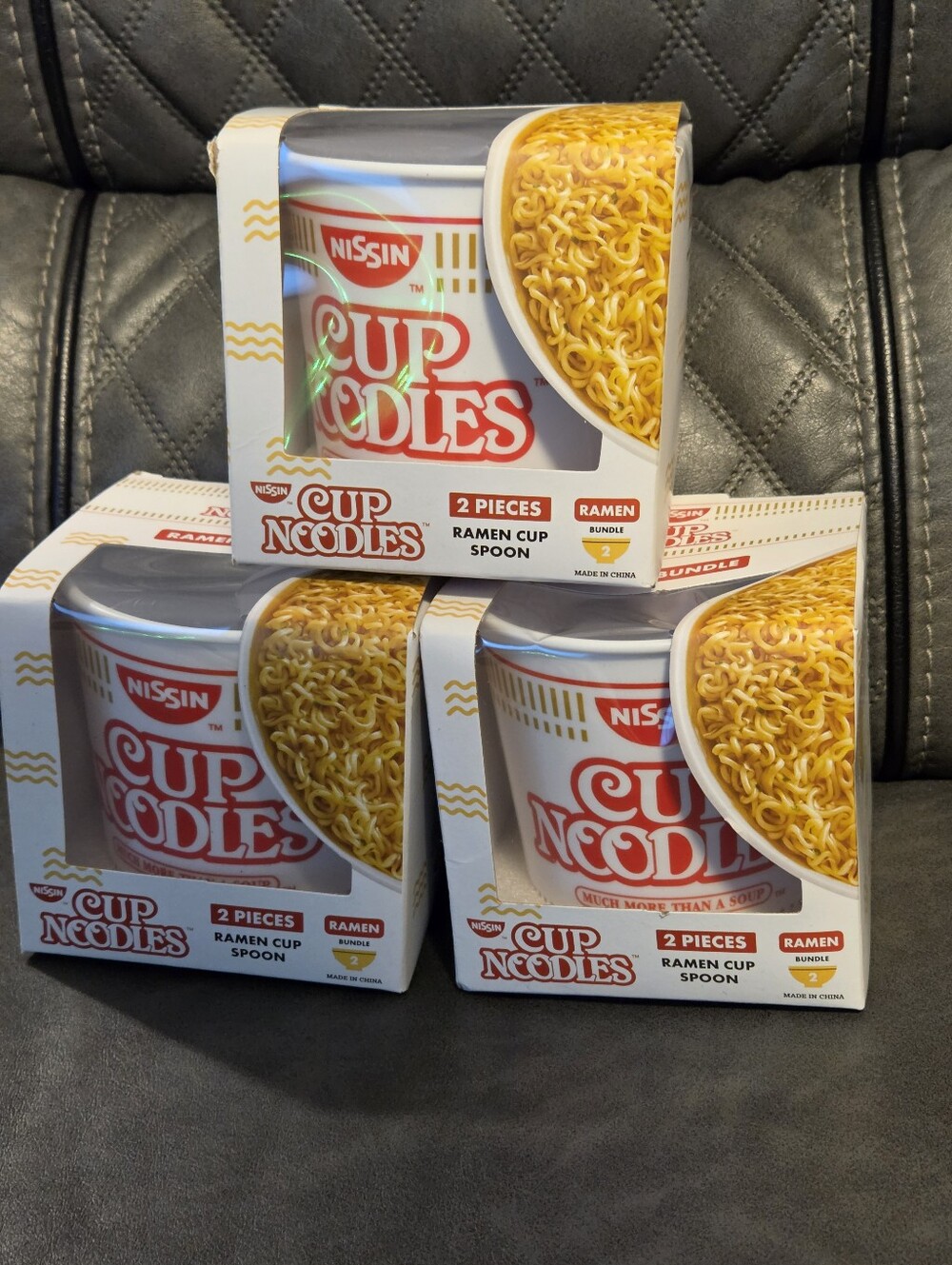 Nissin Cup Of Noodle Bowl And Spoon Sets